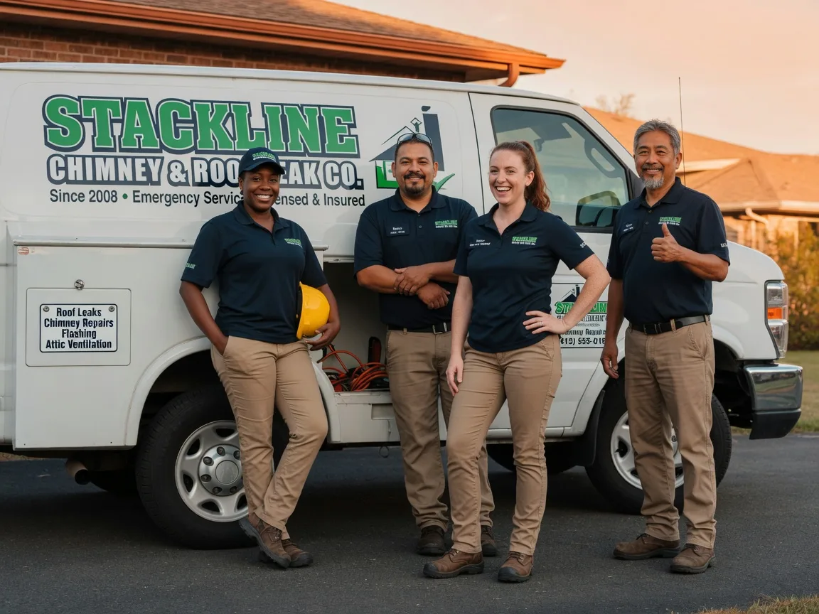 Chimney flashing repair company in Minto, ND